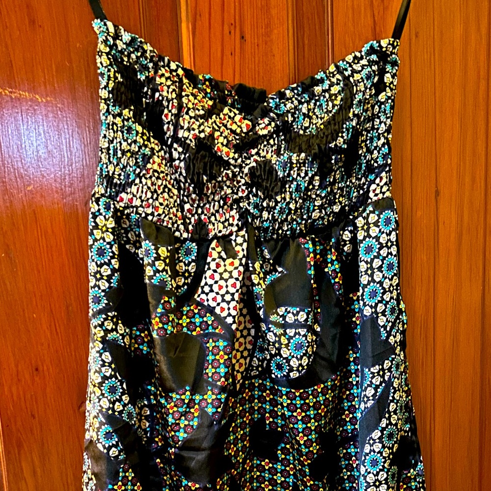 Cute satin empire waist dress
